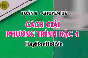Cách giải phương trình bậc 4 và bài tập vận dụng - Toán 9 chuyên đề